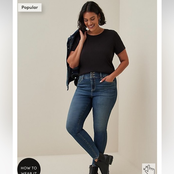 Torrid JEGGING SKINNY SUPER SOFT HIGH-RISE JEAN in size 16T - Picture 2 of 7